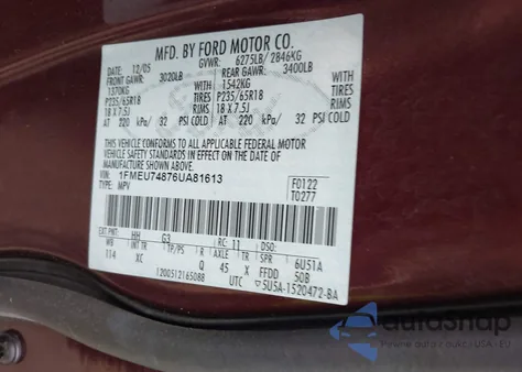 1FMEU74876UA81613
